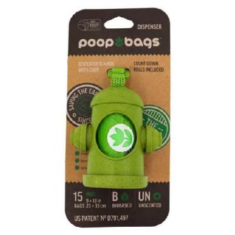 Green Dispenser Earth Rated- Eco poop bag! 15 bags Image