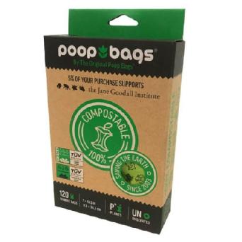 Poop Bags - 120 Bags with Handle tie Image